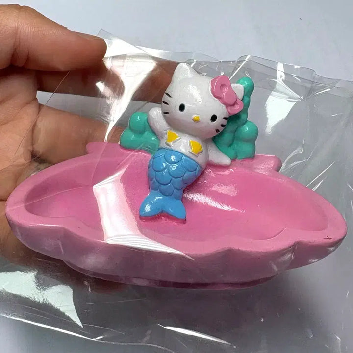 [BUNJANG] Vintage Hello Kitty Mermaid Tray Storage / 오늘만 할인) 고전 인어키티 트레이 보관함 조개