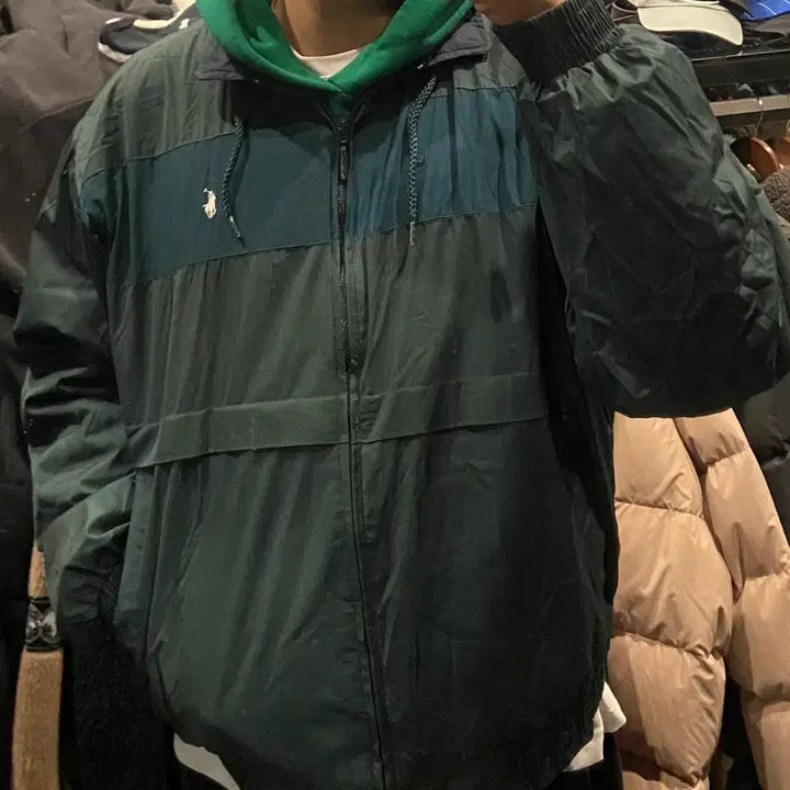 [BUNJANG] Polo Ralph Lauren Windbreaker Green XL / 폴로 랄프로렌 바람막이 그린 xl (상태좋음)