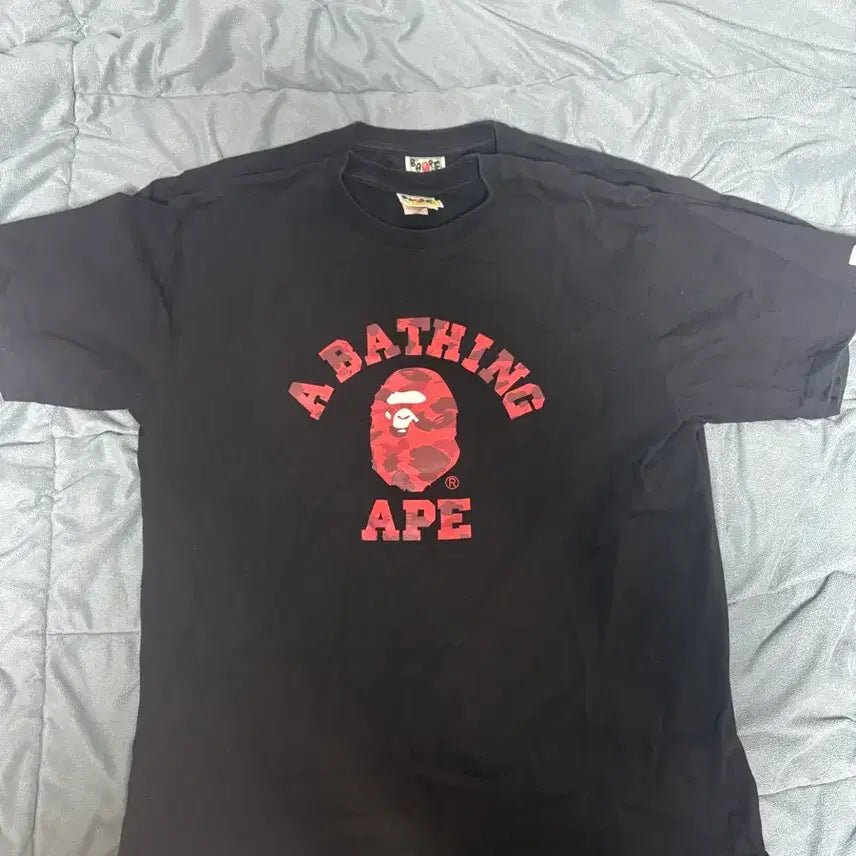 [BUNJANG] 베이프 bape 레드 카모 프린팅 반팔 xl / 베이프 bape 레드 카모 프린팅 반팔 xl