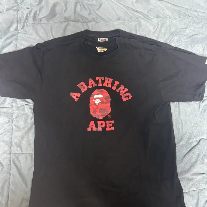 [BUNJANG] 베이프 bape 레드 카모 프린팅 반팔 xl / 베이프 bape 레드 카모 프린팅 반팔 xl