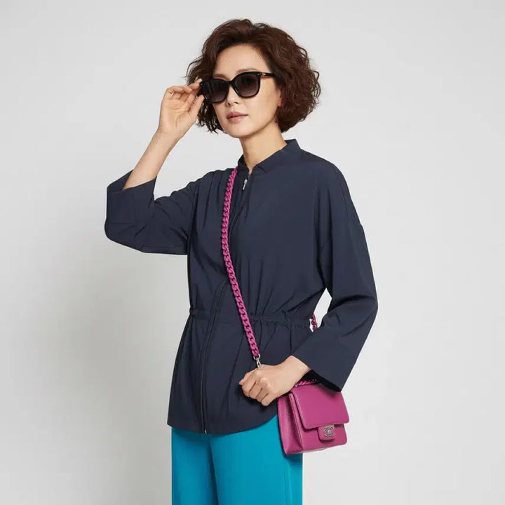 [BUNJANG] emcee Contemporary String Jumper - Dark Navy, Size 94 (Women&