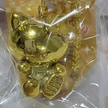 [BUNJANG] Hello Kitty Gold Keyring / 미개봉)헬로키티 금색 골드 키링 새상품