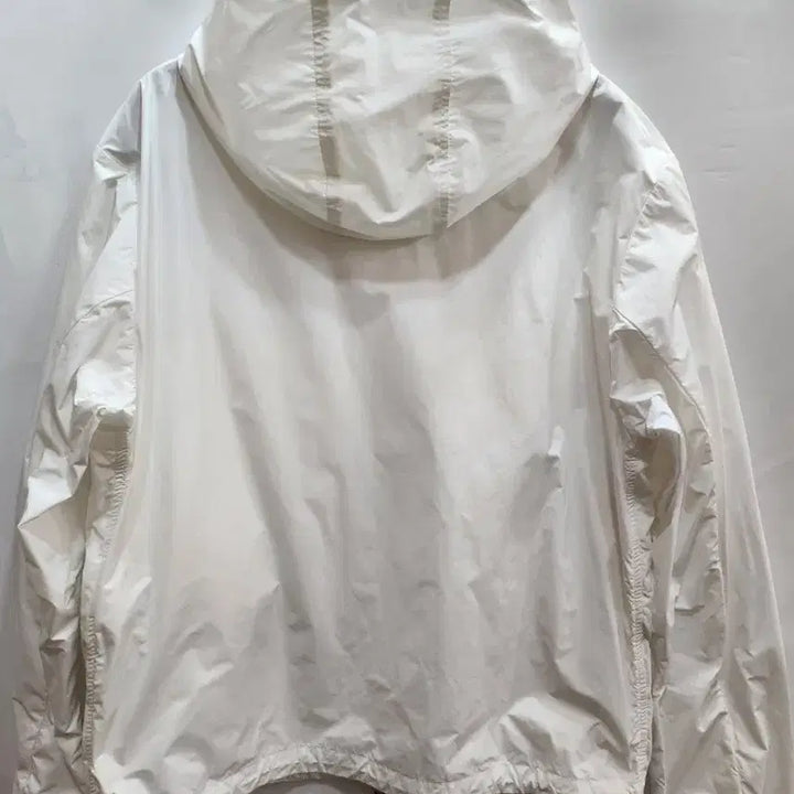 [SOLD OUT] (정품)몽클레어 화이트 후드 바람막이 남성 자켓_매장판