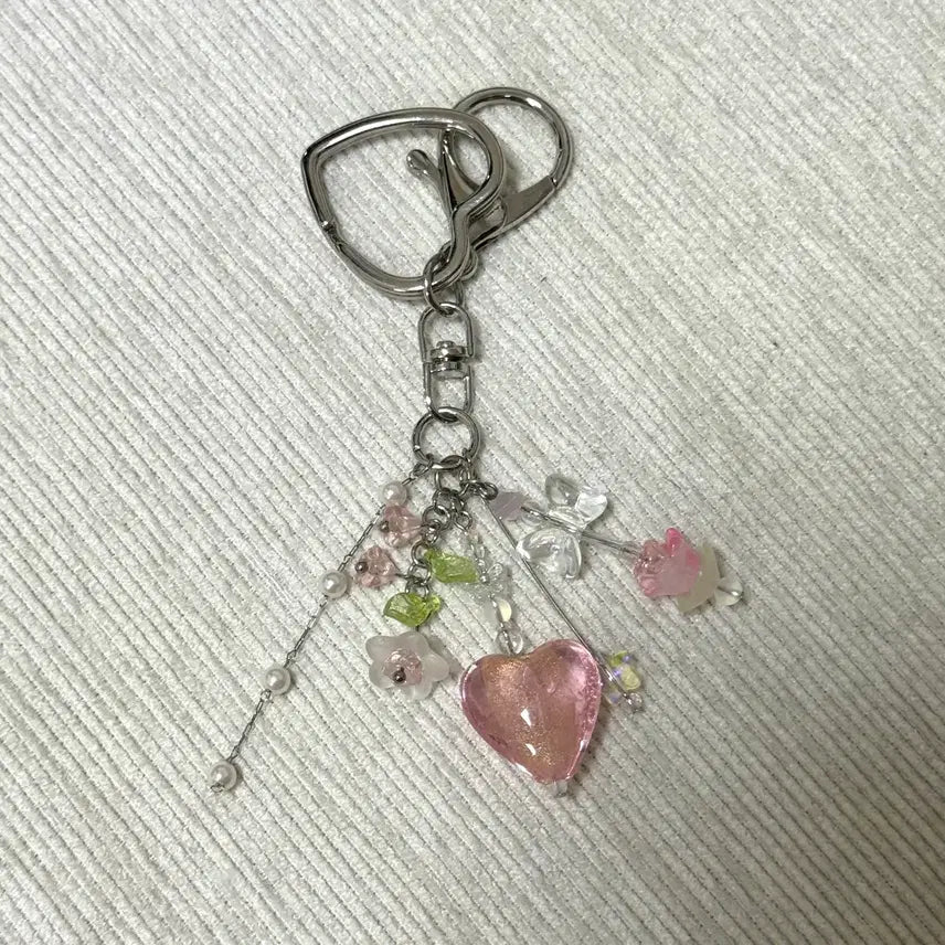 [SOLD OUT] 여름정원 하트 키링