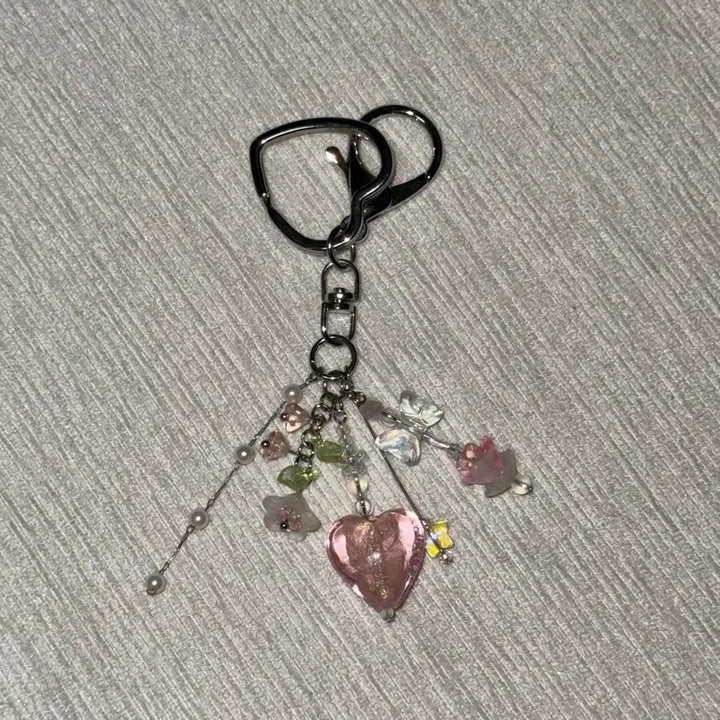 [SOLD OUT] 여름정원 하트 키링
