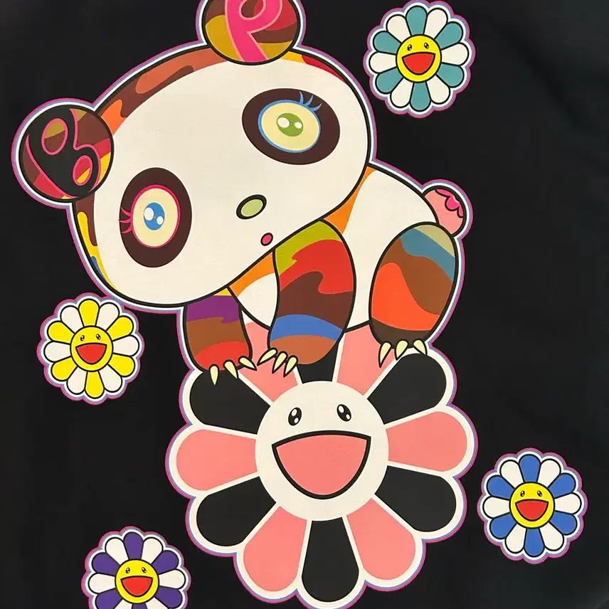 [SOLD OUT] 블랙핑크 x 무라카미 타카시 판다카시 드림 후디 빈티지 블랙