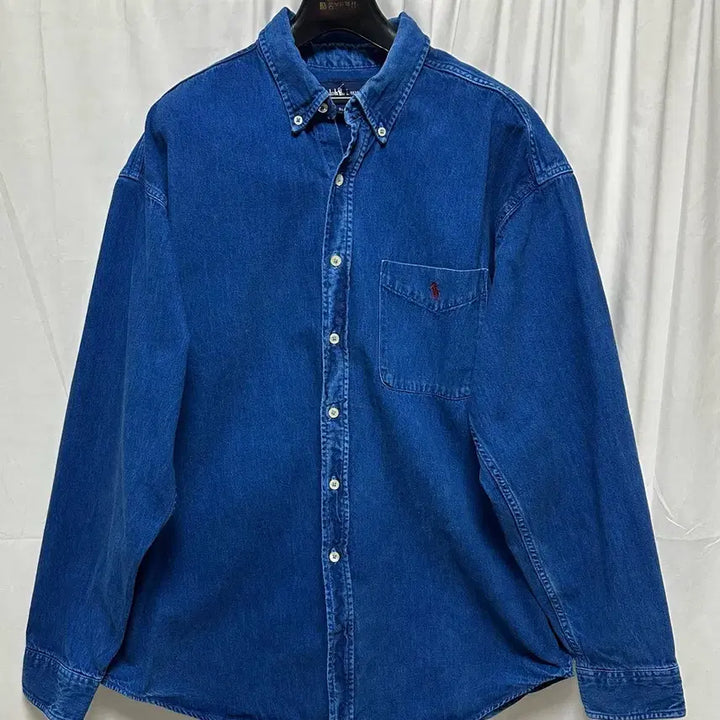 [SOLD OUT] no.177 폴로 랄프로렌 진청데님 셔츠 xl 상태 s급