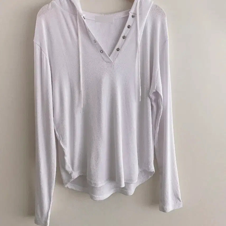 [BUNJANG] Ribbed Hoodie T-Shirt FREE / 후드 골지티 FREE