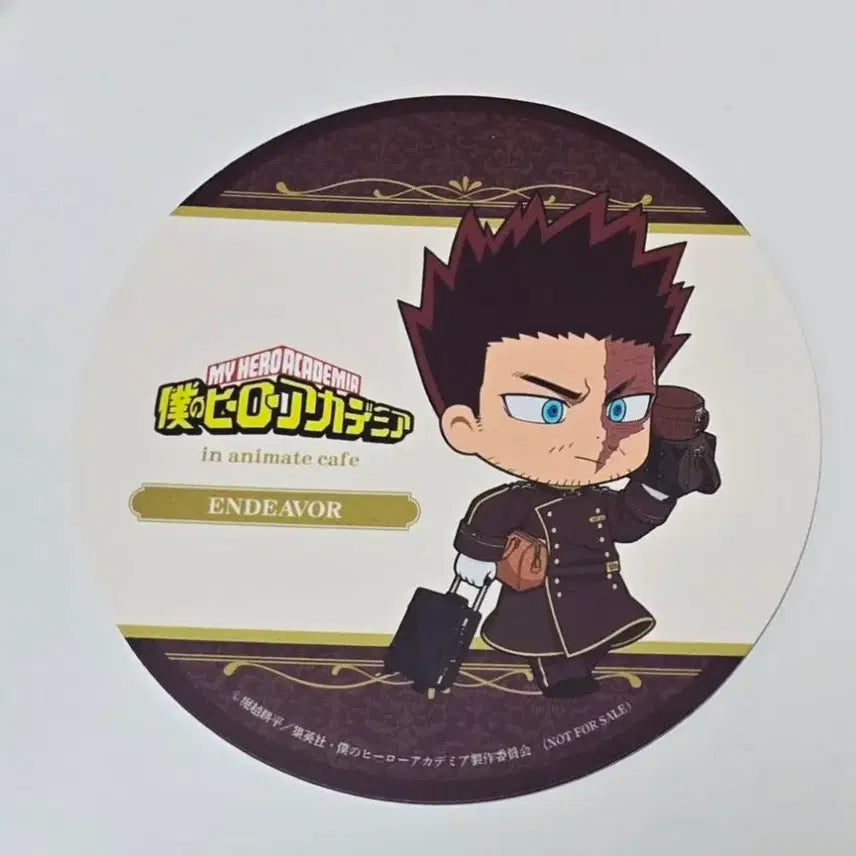 [BUNJANG] My Hero Academia Endeavor Coaster / 판매) 히로아카 나히아 애니메이트 카페 코스터 엔데버