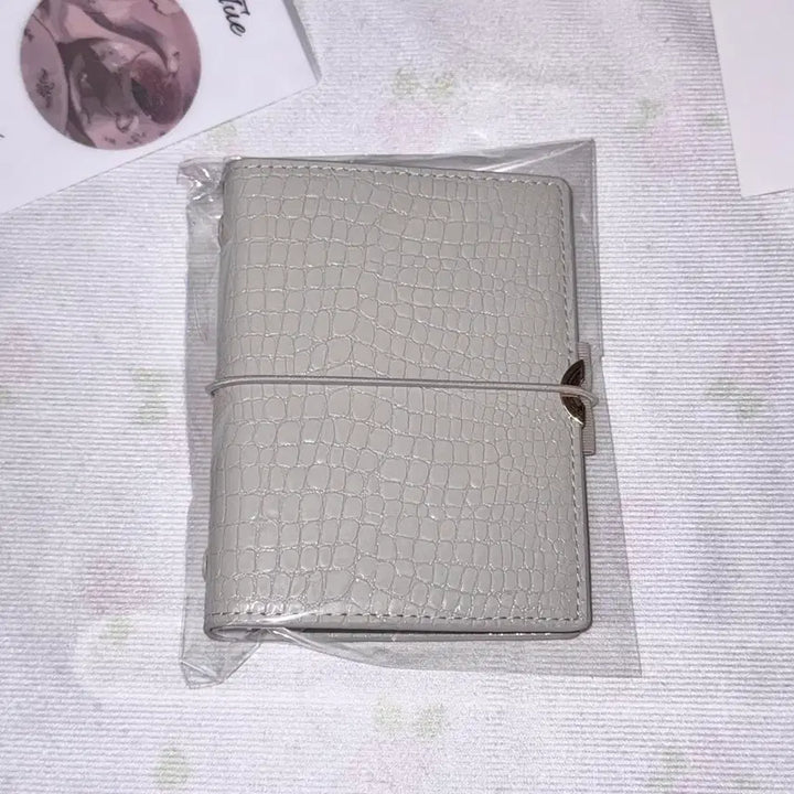 [BUNJANG] A8 5-Ring Binder, Cream Beige / 크록패턴 A8 5공 바인더_크림베이지