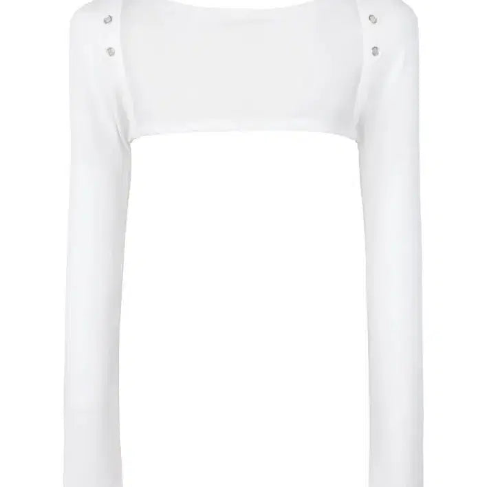 [BUNJANG] Ably White Eyelet Shirred Bolero Tank Top Set / 에이블리 화이트 아일렛 스트랩 셔링 볼레로 나시 세트