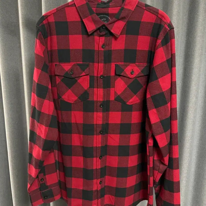 [SOLD OUT] (XL) 안티소셜소셜클럽 플란넬 체크 셔츠 레드
