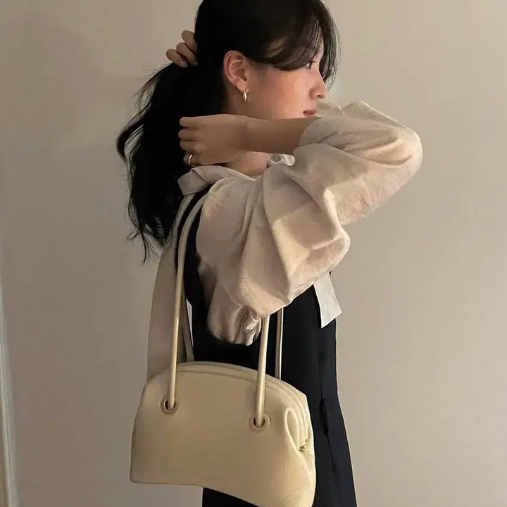 [BUNJANG] Shop Gade Scarf Blouse (Beige) / 샵게드 scarf blouse(beige)