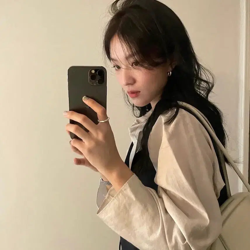 [BUNJANG] Shop Gade Scarf Blouse (Beige) / 샵게드 scarf blouse(beige)