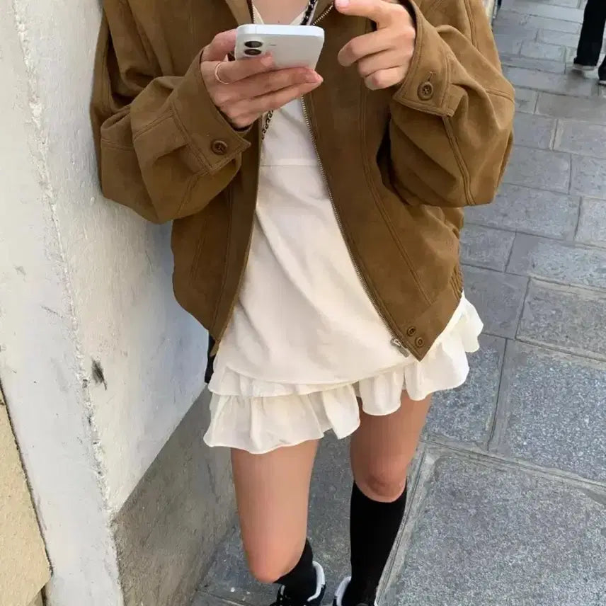 [BUNJANG] Lilicots Mute Leather Jacket / 릴리코츠 뮤트 레더 자켓