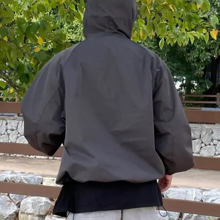 [BUNJANG] Terix Goppcore Windbreaker Charcoal 3XL Jacket / 테릭스 고프코어 바람막이 차콜 3XL(120)사이즈 판매합니다.[새상품]