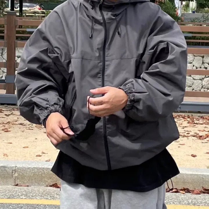 [BUNJANG] Terix Goppcore Windbreaker Charcoal 3XL Jacket / 테릭스 고프코어 바람막이 차콜 3XL(120)사이즈 판매합니다.[새상품]