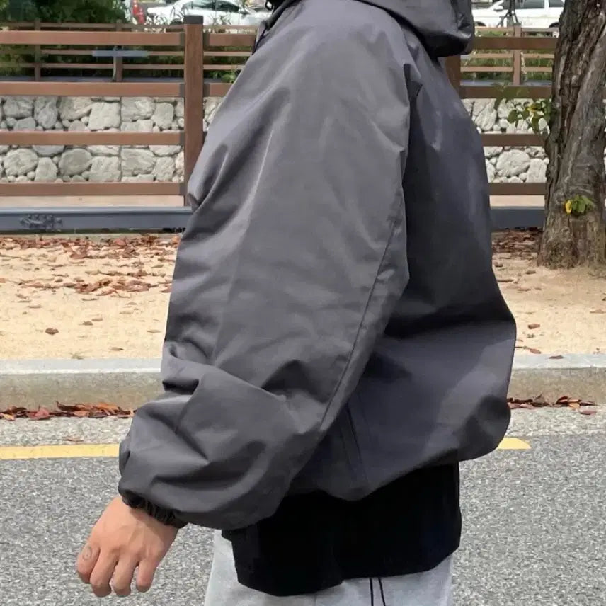 [BUNJANG] Terix Goppcore Windbreaker Charcoal 3XL Jacket / 테릭스 고프코어 바람막이 차콜 3XL(120)사이즈 판매합니다.[새상품]