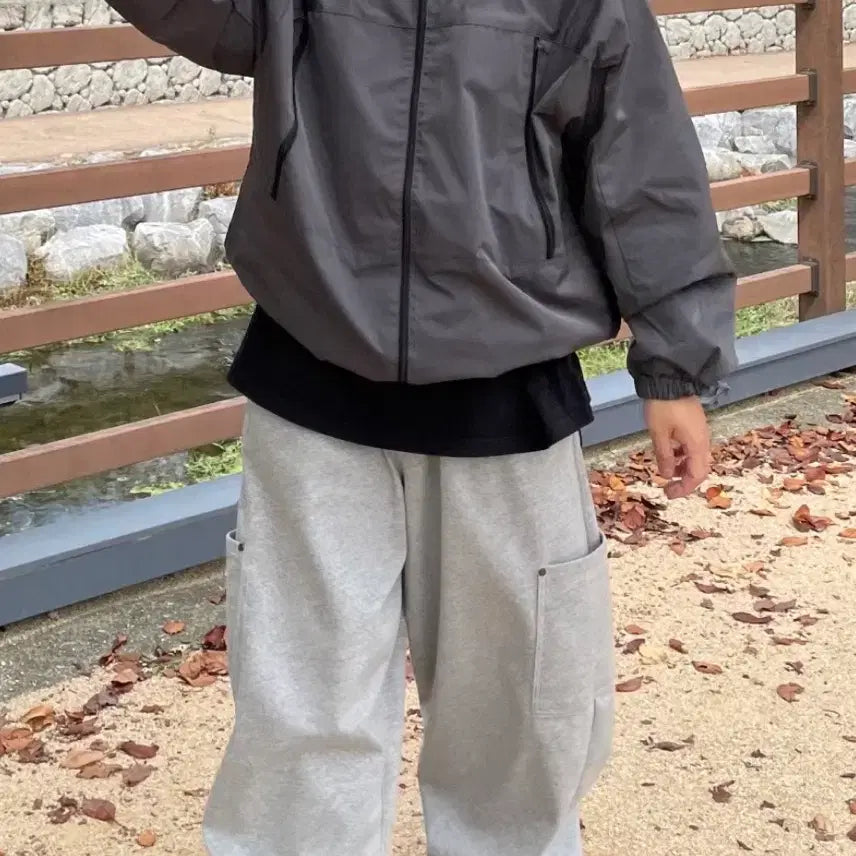 [BUNJANG] Terix Goppcore Windbreaker Charcoal 3XL Jacket / 테릭스 고프코어 바람막이 차콜 3XL(120)사이즈 판매합니다.[새상품]