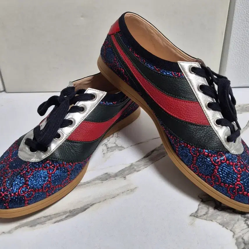 [BUNJANG] Gucci GG Lurex Parachute Sneakers / (정품) 구찌 GG 루렉스 파라체르 스니커즈 운동화38.5