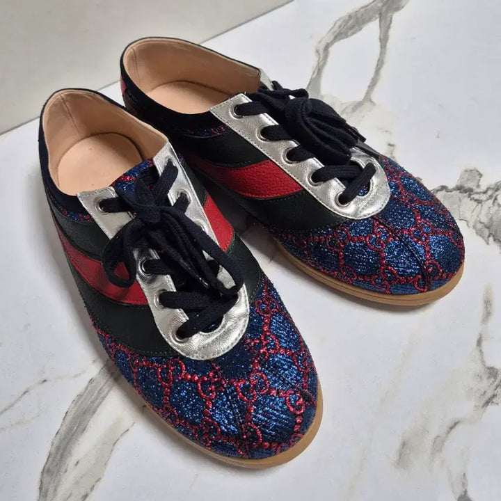 [BUNJANG] Gucci GG Lurex Parachute Sneakers / (정품) 구찌 GG 루렉스 파라체르 스니커즈 운동화38.5