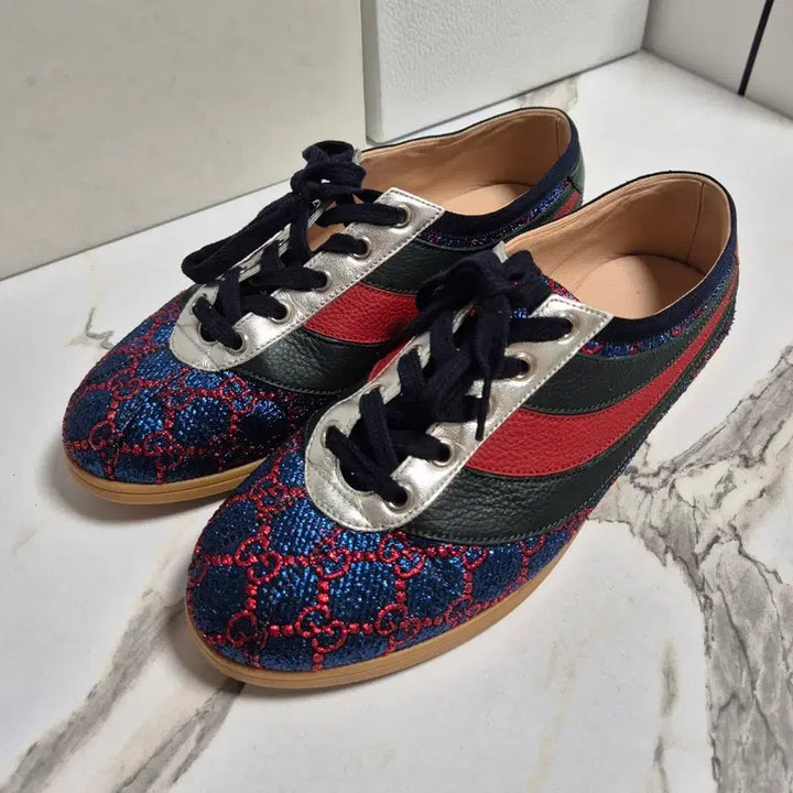 [BUNJANG] Gucci GG Lurex Parachute Sneakers / (정품) 구찌 GG 루렉스 파라체르 스니커즈 운동화38.5