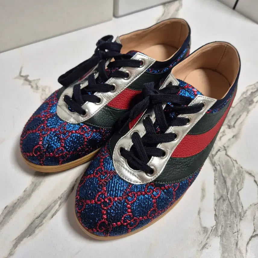 [BUNJANG] Gucci GG Lurex Parachute Sneakers / (정품) 구찌 GG 루렉스 파라체르 스니커즈 운동화38.5