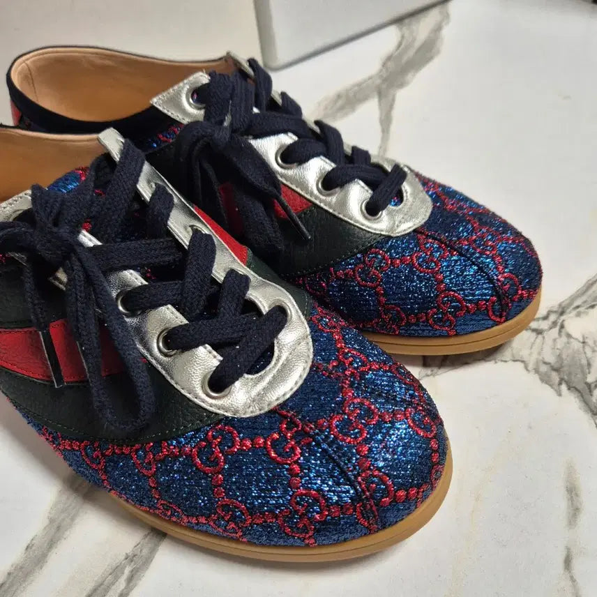 [BUNJANG] Gucci GG Lurex Parachute Sneakers / (정품) 구찌 GG 루렉스 파라체르 스니커즈 운동화38.5