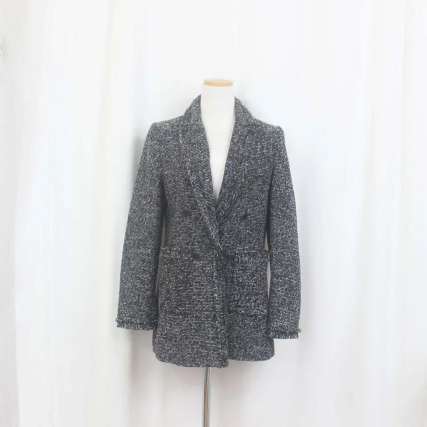 [BUNJANG] VISIT IN NEWYORK Tweed Design Jacket Coat / [정품] 비지트 여성 트위드 디자인 자켓 코트 (87-96) 상상샵