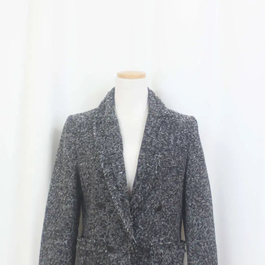 [BUNJANG] VISIT IN NEWYORK Tweed Design Jacket Coat / [정품] 비지트 여성 트위드 디자인 자켓 코트 (87-96) 상상샵