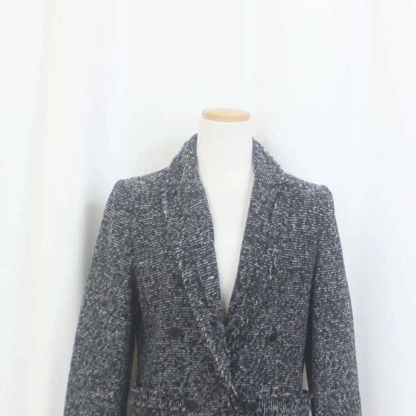 [BUNJANG] VISIT IN NEWYORK Tweed Design Jacket Coat / [정품] 비지트 여성 트위드 디자인 자켓 코트 (87-96) 상상샵