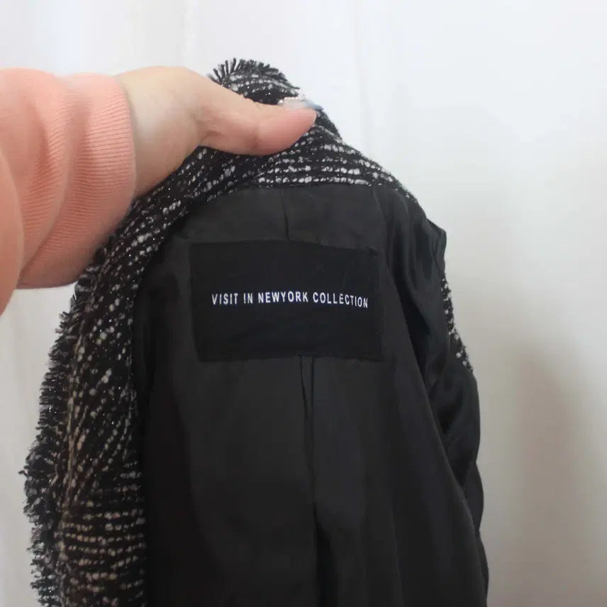 [BUNJANG] VISIT IN NEWYORK Tweed Design Jacket Coat / [정품] 비지트 여성 트위드 디자인 자켓 코트 (87-96) 상상샵