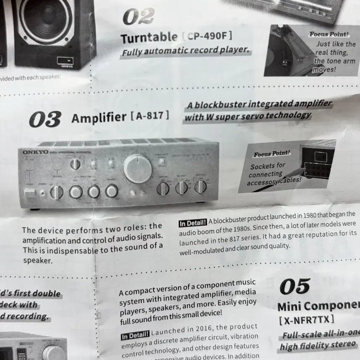 [BUNJANG] ONKYO A-817 Miniature Gacha Amplifier Figure / ONKYO 온쿄 앰프 A-817 미니어쳐 가챠 피규어