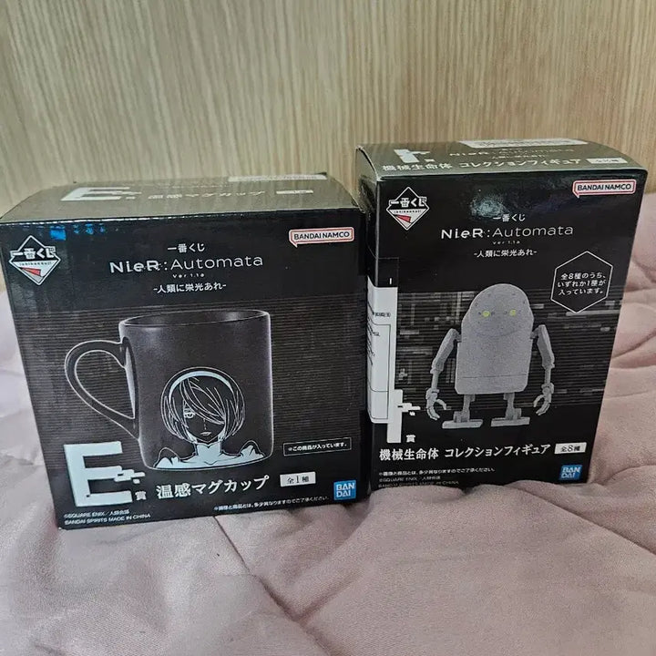 [BUNJANG] NieR: Automata Mug &amp; Machine Lifeform Figure Bundle Set / 니어 오토마타 머그컵 + 기계생명체 피규어 일괄