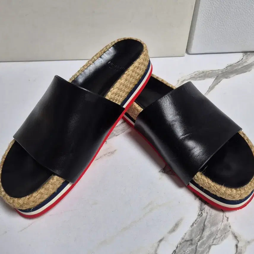 [BUNJANG] Moncler Evelyn Espadrille Slippers Sandals 38 / (정품) 몽클레어 에블린 에스파듀 슬리퍼 샌들 38