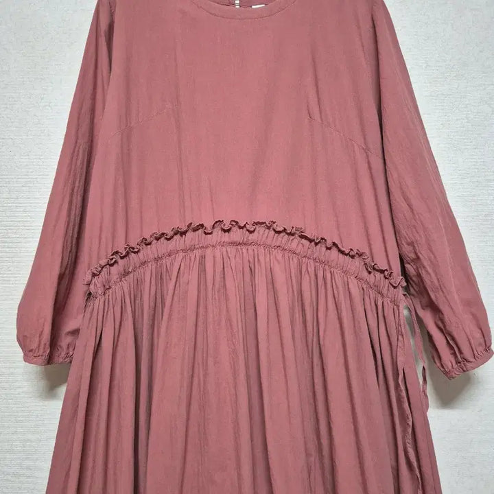 [SOLD OUT] 면100  긴팔 퍼프 원피스