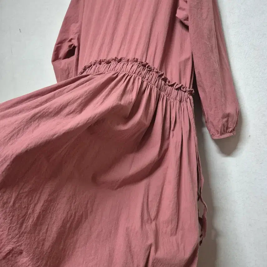 [SOLD OUT] 면100  긴팔 퍼프 원피스