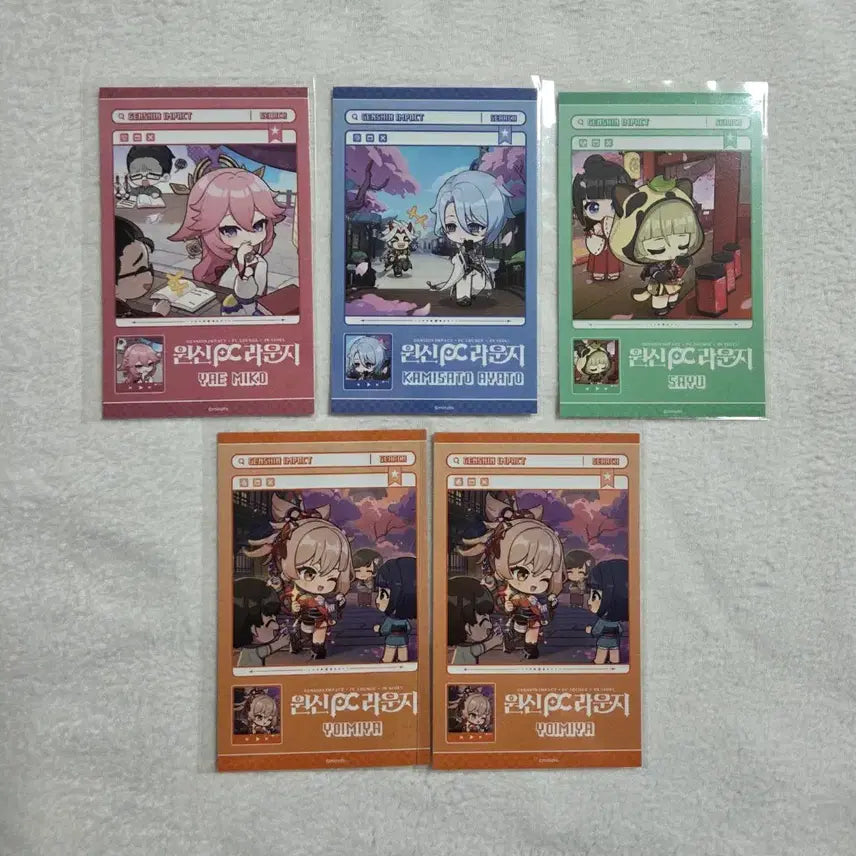 [BUNJANG] Genshin Impact Inazuma Photocard Set / 원신PC 이나즈마 포토카드 세트