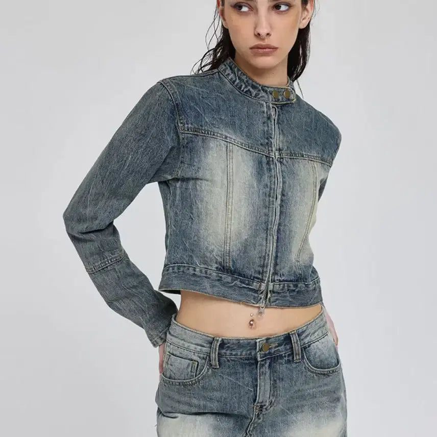 [BUNJANG] Black Up Cleven Denim Jacket S / 블랙업 클레븐 자켓 S