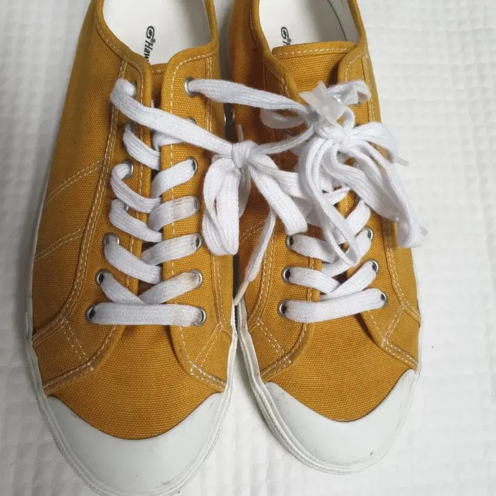 [BUNJANG] Hawkins Mustard Canvas Low-Top Sneakers Size 260 / 호킨스 머스타드 캔버스 단화 스니커즈 260