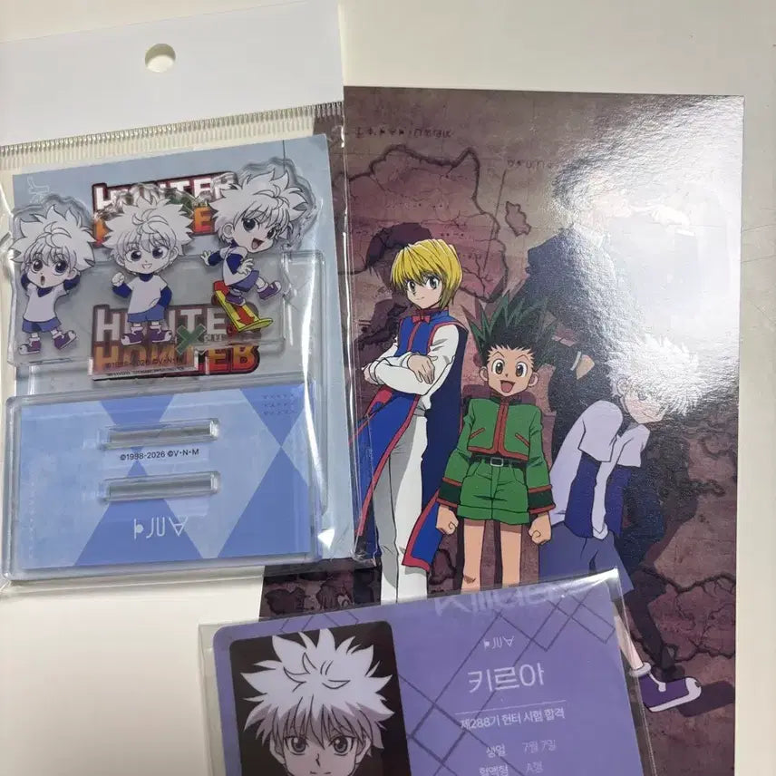 [BUNJANG] Hunter Cafe Killua Acrylic Stand &amp; Photocard Bundle / 헌터카페 키르아 아크릴 포토카드 일괄