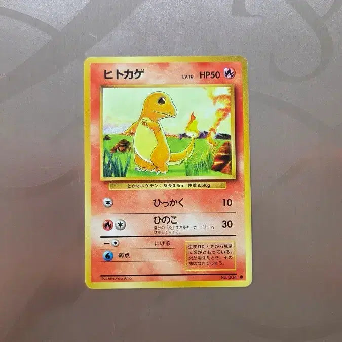 [BUNJANG] Pokemon Charizard 1996 Japanese Edition Trading Card / 포켓몬카드 1996 파이리 s-급 일본판 초판3