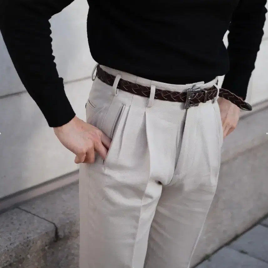 [BUNJANG] Salty No5b Cotton Gabardine Trousers Pants / 솔티 No5b 코튼 개버딘 트라우저 팬츠
