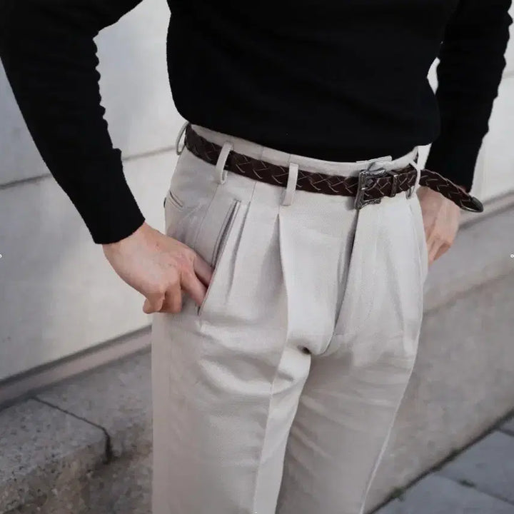 [BUNJANG] Salty No5b Cotton Gabardine Trousers Pants / 솔티 No5b 코튼 개버딘 트라우저 팬츠