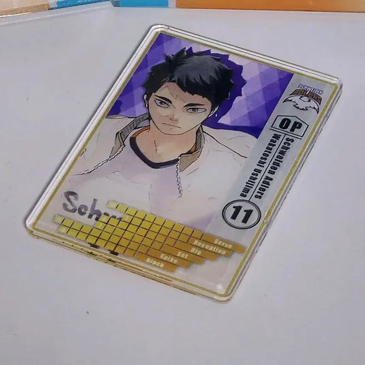 [BUNJANG] Haikyuu Ushijima Adlers Acrylic Card / 하이큐 우시지마 애들러스 스테이더스 아크릴 카드