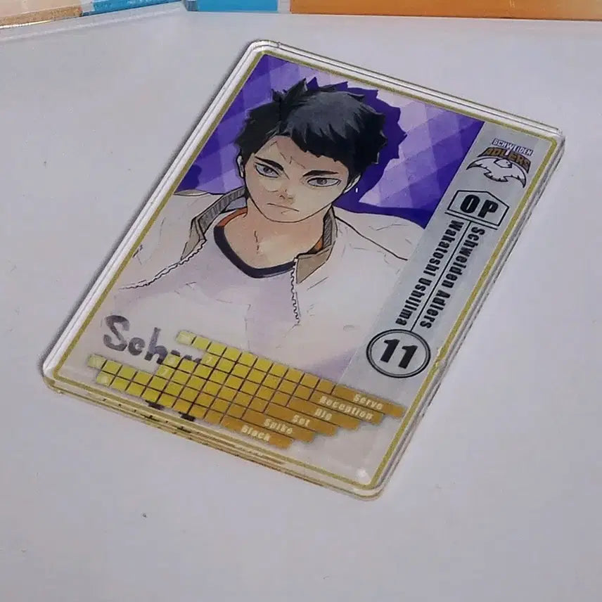 [BUNJANG] Haikyuu Ushijima Adlers Acrylic Card / 하이큐 우시지마 애들러스 스테이더스 아크릴 카드