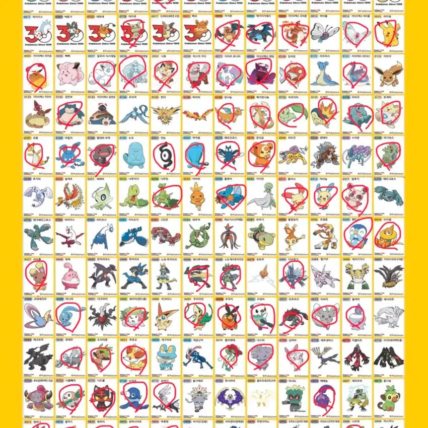 [BUNJANG] Pokemon Season 5 Tteokbokki Stickers / 포켓몬 시즌5 띠부씰 팝니다