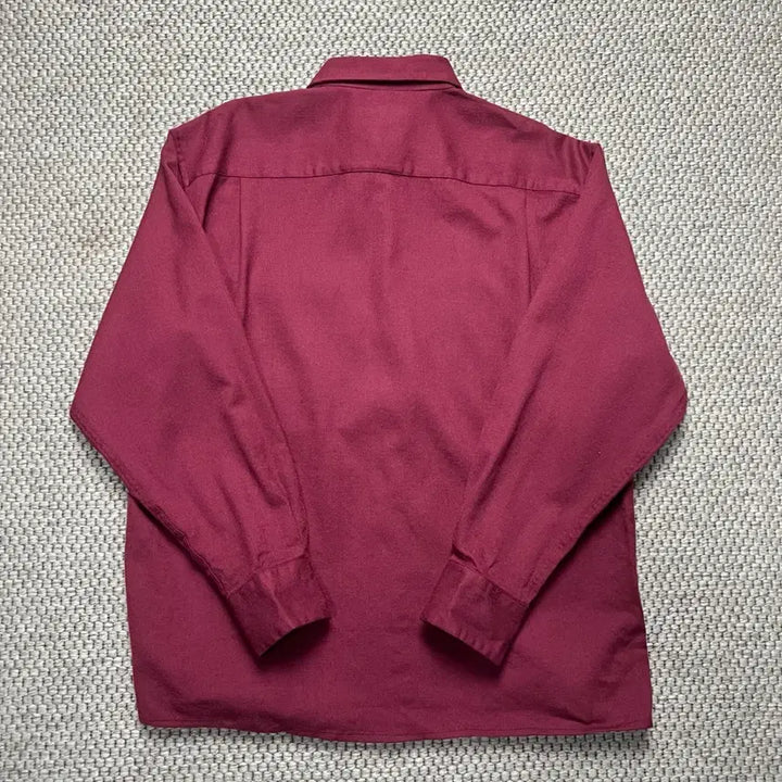 [BUNJANG] Burberry Wool Shirt Burgundy M / 버버리 울 셔츠 버건디 M