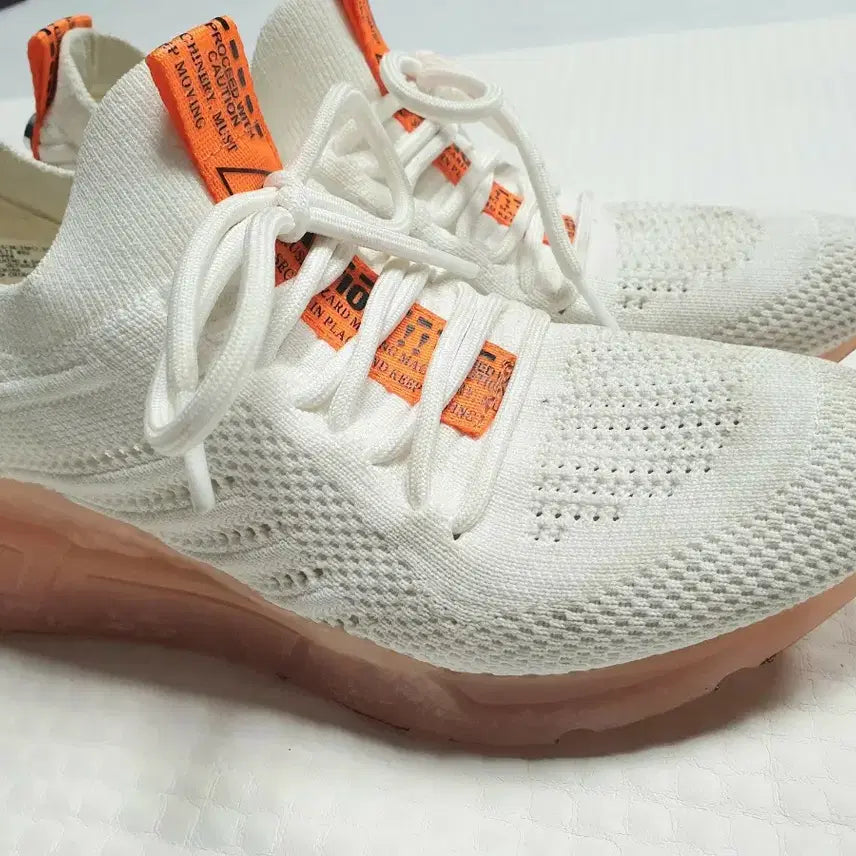 [BUNJANG] Steve Madden White Orange Sneakers 230 / 스티브매든 화이트 오렌지 스니커즈 운동화 230