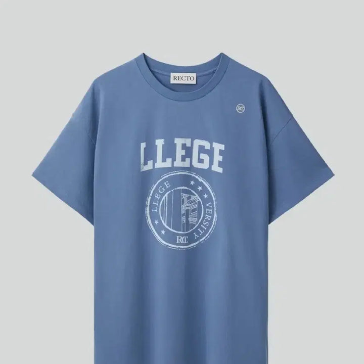 [BUNJANG] RECTO College Lizzie Logo T-Shirt - Blue / [새상품] 렉토 llege 리지 로고 티셔츠 블루
